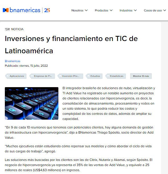 Inversiones y financiamiento en TIC de Latinoamrica